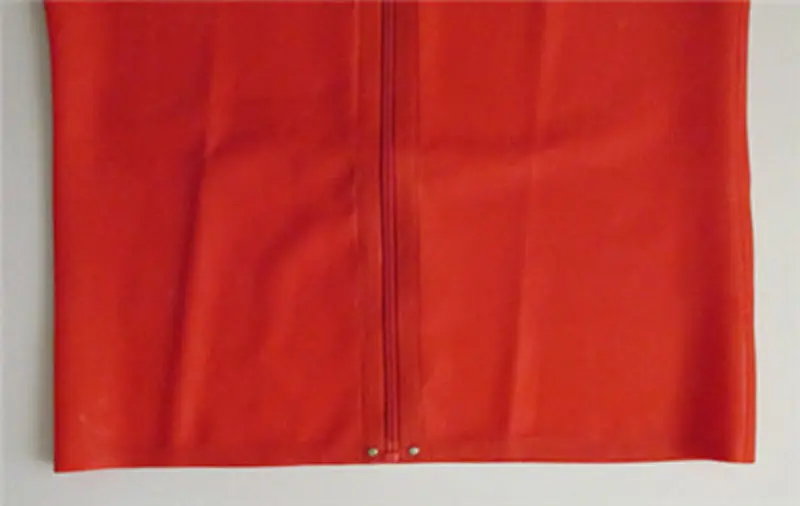 Сексуальные мужские латексные эластичная куртка красные резиновые мужские топ с молнией