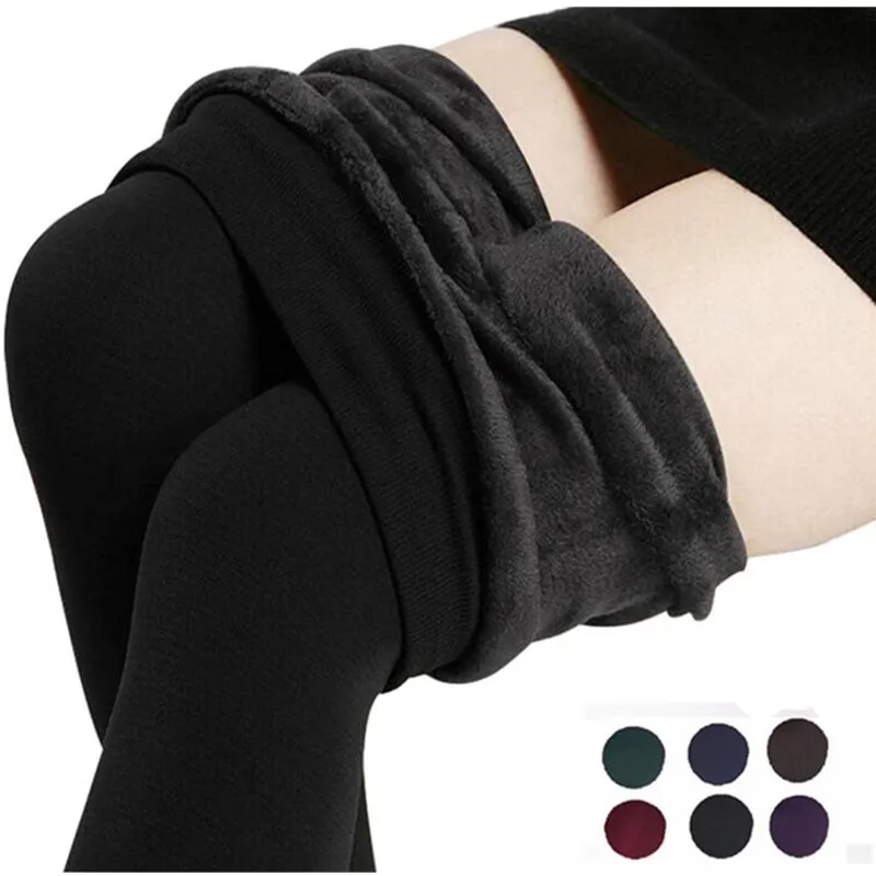 1 Pair Sexy Women Lady Opaque Footed Tights Pantyhose Foot Seamless Stockings Beauty Autumn Winter Warm Velvet Ankle-Length Dres