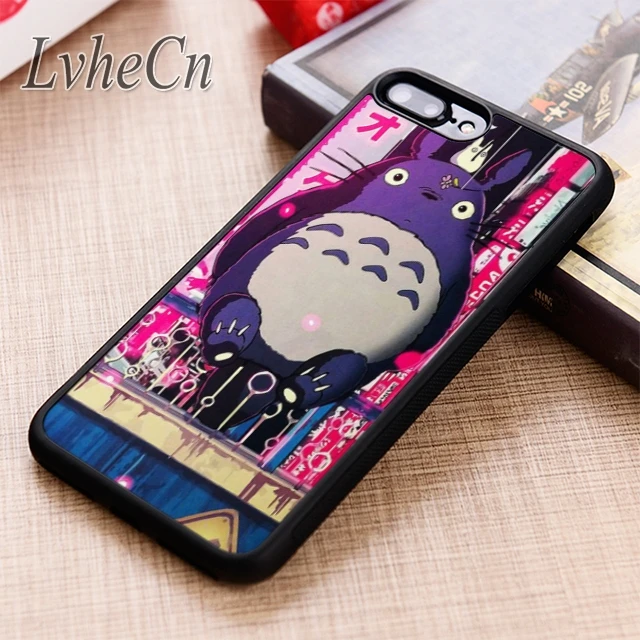 LvheCn AWESOME TOTORO ANIME phone Case cover For iPhone 5 6 6s 7 8 plus X XR XS max 11 12 Pro Samsung Galaxy S7 edge S8 S9 S10 | Мобильные