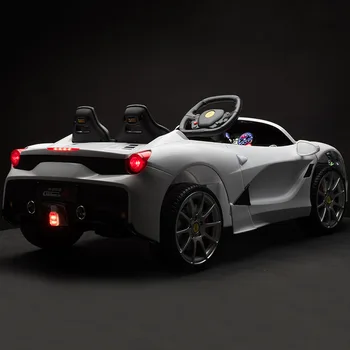 

12V Double Open Door 2.4G Bluetooth Remote Controller Child Electric Ride On Powerfull Car Support Led light And Music
