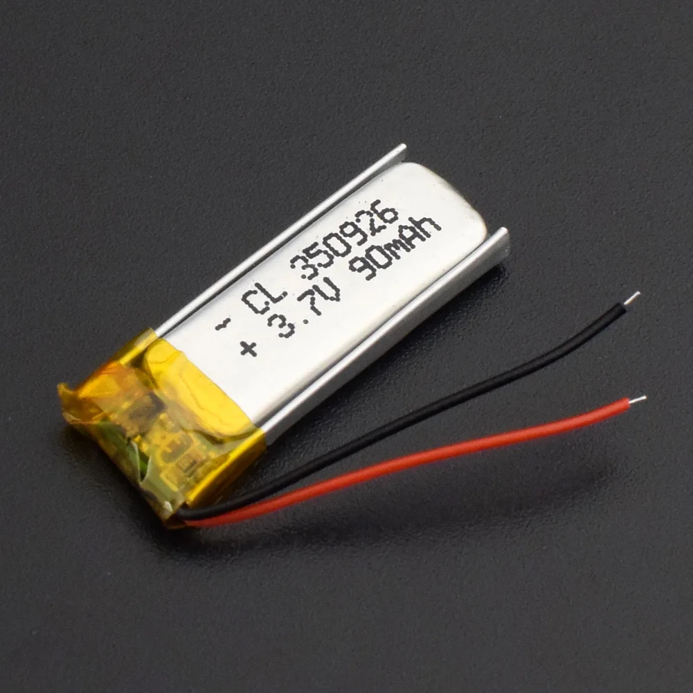 Портативная литиевая батарея 3,7 V 90mAh Li-Po 350926 перезаряжаемые батареи для MP3 MP4 Bluetooth гарнитуры gps pos машины