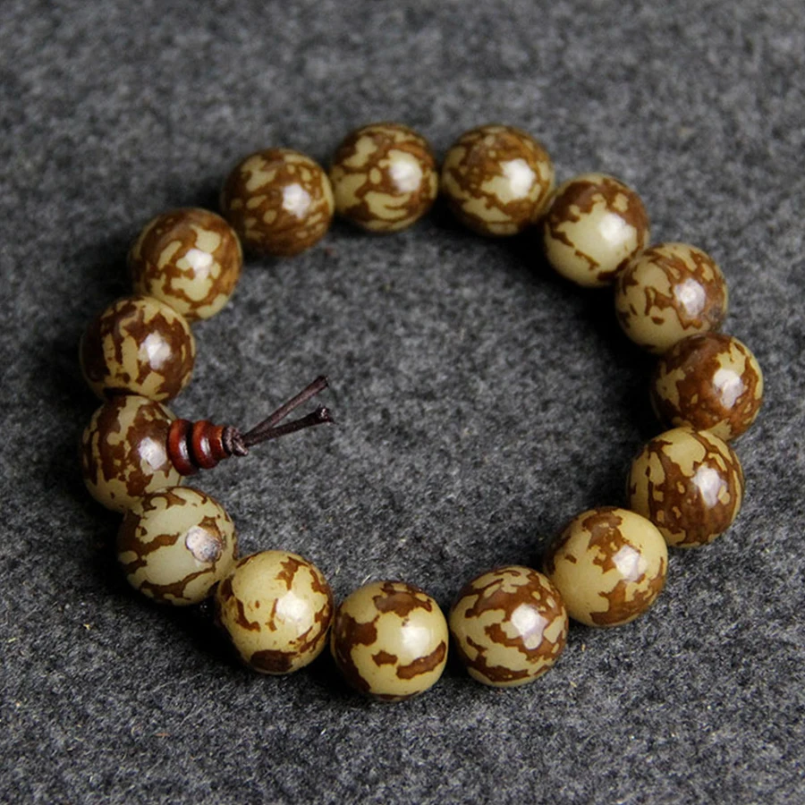 Классический мужской Цветочный браслет Rudraksha натуральный 12 мм мужские браслеты
