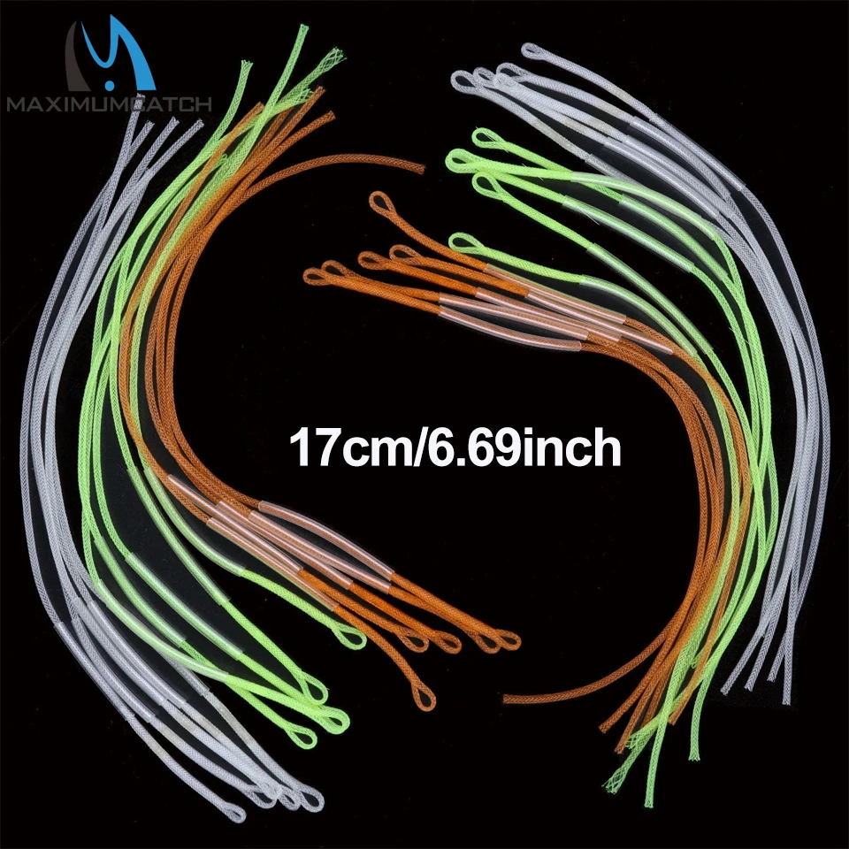 10* High Strength Nylon Braided Leader Loops Fly Fishing Line Loop Connector 10* High Strength Nylon Braided Leader Loops Fly Fishing Line Loop Connector