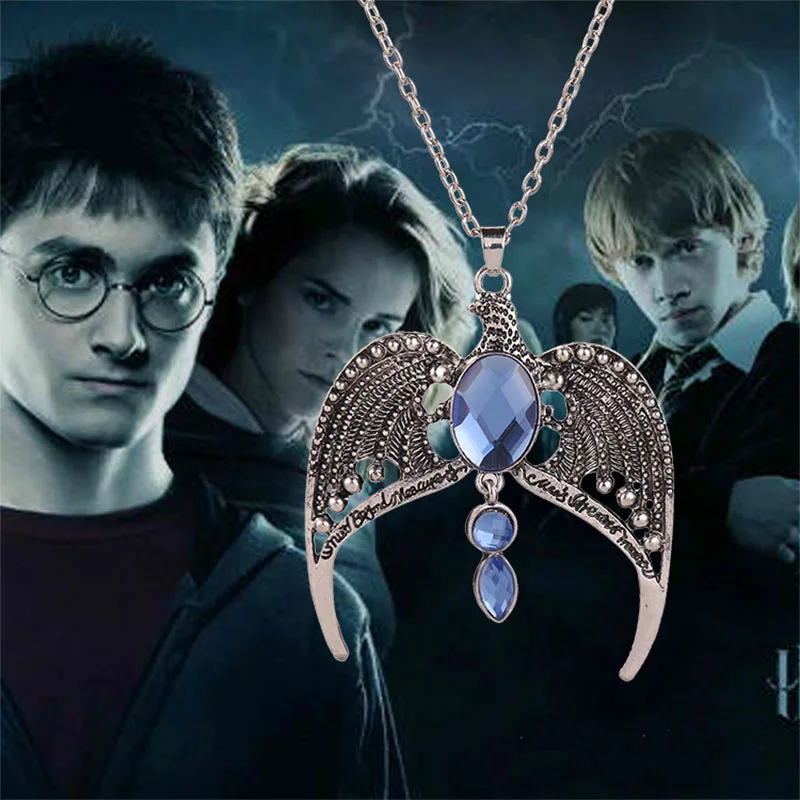 Neuer Harry Potter Lost Diadem von Ravenclaw Horkrux-Anhänger Halskette Silber 