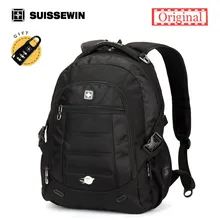 Suissewin Orthopedic Backpack Male Waterproof Laptop Backpack Bag Men’s Urban Backpack Boys Black Brown Back Pack Sac a dos