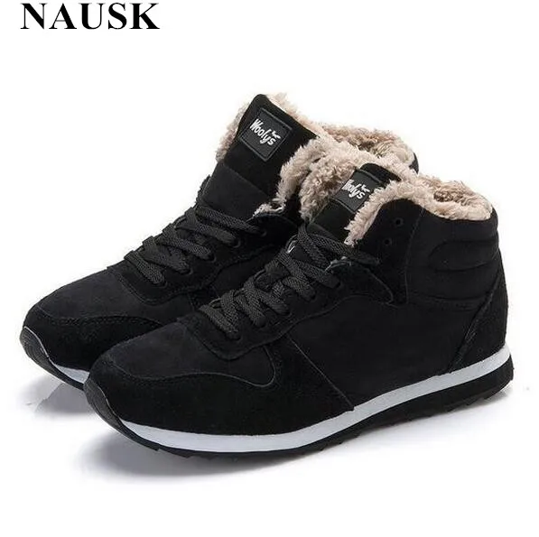 

2016 Fashion Unisex Women Winter Snow Boots keep Warm Boots Plush Ankle boot Snow Work Shoes Women's Outdoor Snow Boots 36-47