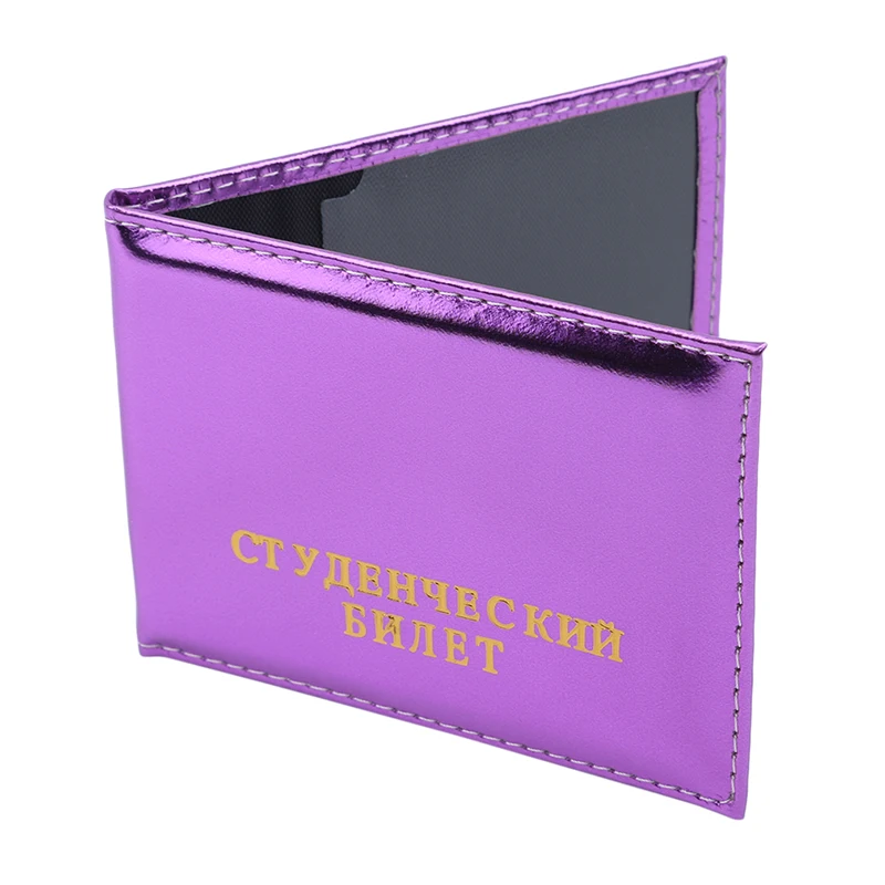 Гладкая Женская Обложка для паспорта из искусственной кожи, Обложка для паспорта, чехол для карточек унисекс, мужской держатель для карт - Цвет: Purple
