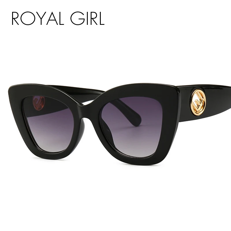 Королевская девушка кошачий глаз женские Солнцезащитные очки женские солнцезащитные очки известный бренд дизайнерские сплав простые очки Oculos De Sol Feminino SS236
