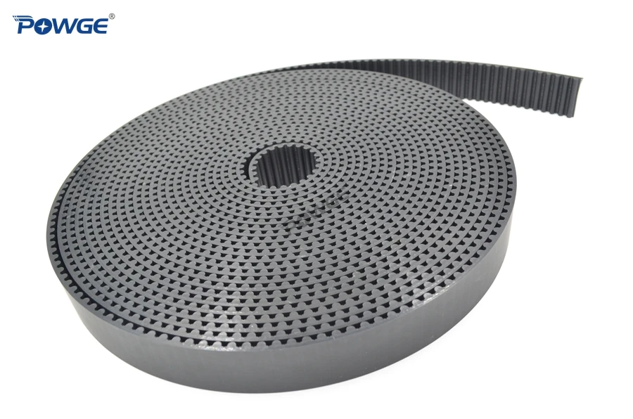 powge correia sincrona dente arco preto htd largura aco poliuretano correia dentada 03