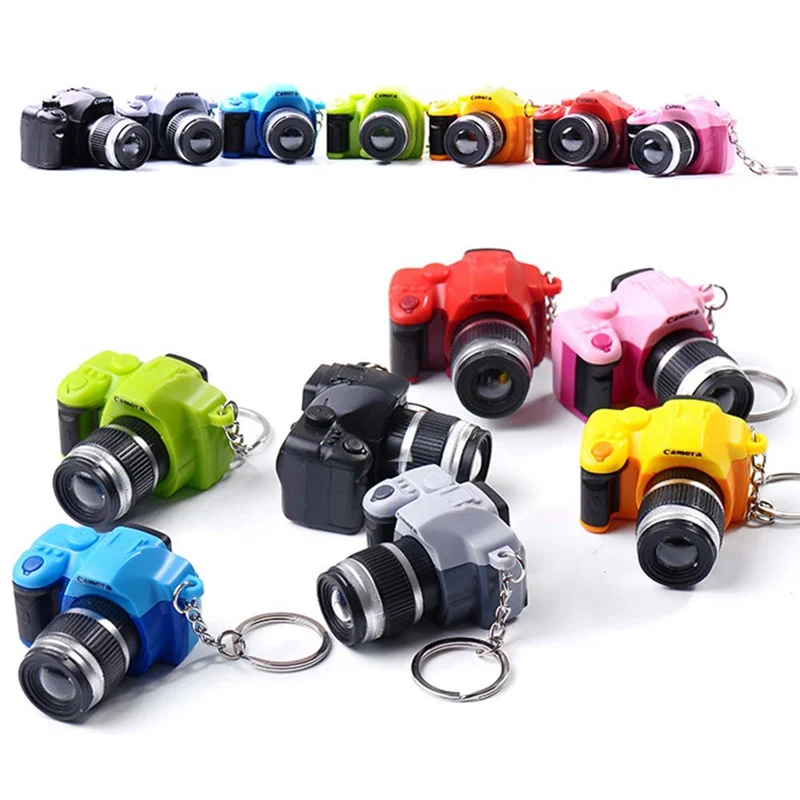 

Camera Car Key Chains Kids Digital Camera Toy LED Luminous Sound Glowing Pendant Keychain Bag Accessories Plastic Toy