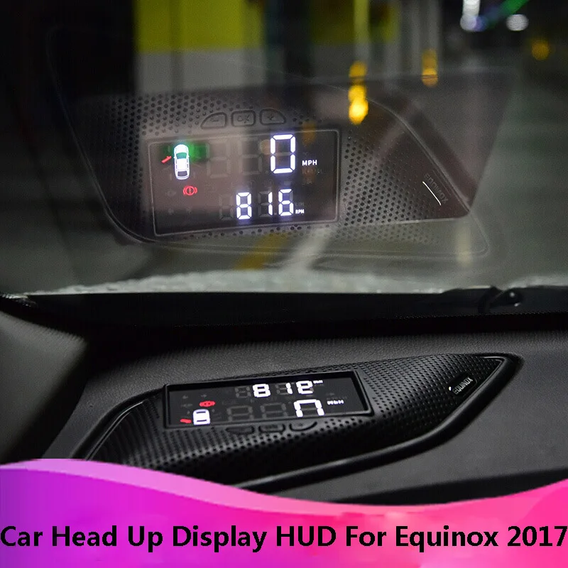 

Kust Car HUD Head Up Display for Chevrolet for Equinox 2017 Multifunction OBD HUD Display for Equinox 2017 Auto Accessories