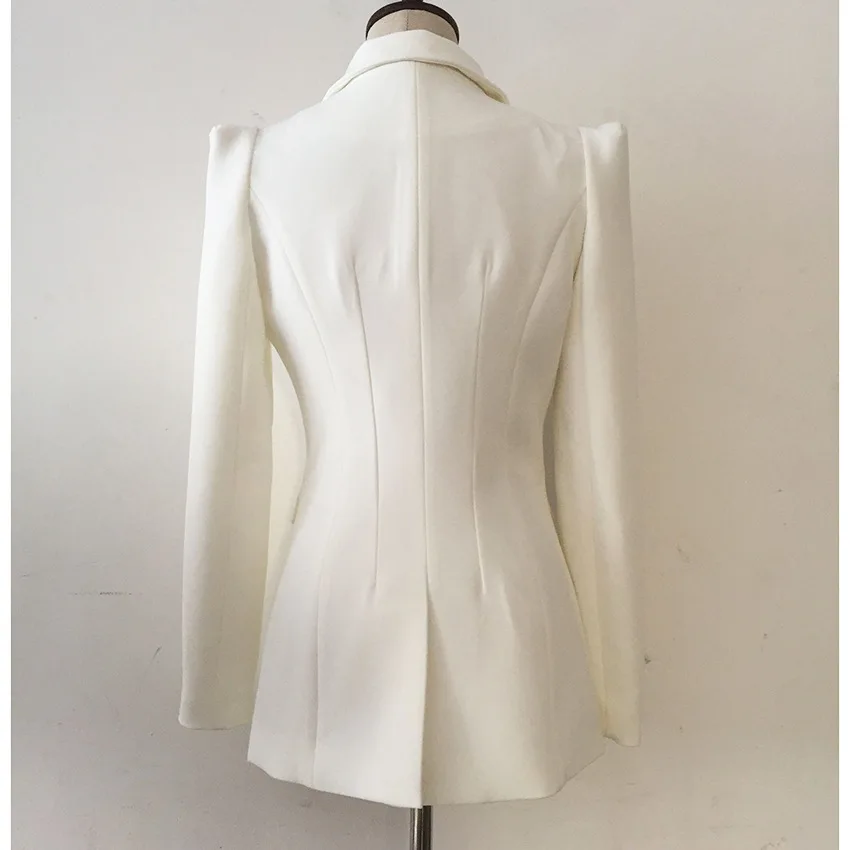 High quality long blazer woman spring autumn 2019 new office elegant one buckle pocket Long sleeve Shrug jacket ladies blazer High quality long blazer woman spring autumn 2019 new office elegant one buckle pocket Long sleeve Shrug jacket ladies blazer