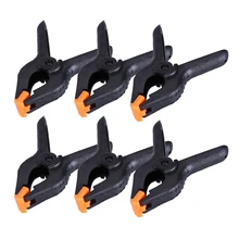 6 шт./лот 4 дюйма пластик нейлон дерево зажим джиг Деревообрабатывающие инструменты пружина тиски для плотницкой работы зажимы Outillage Attrezzi