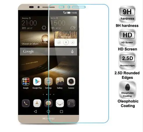 

2Pack for Huawei Mate 7 Tempered Glass 9H Explosion&Scratchproof Screen Protector Film Tempered Glass for Huawei Ascend Mate7