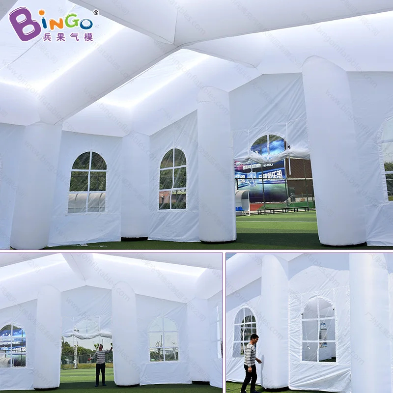  Free Shipping 10X10X5 meters white color gaint inflatable tent advertising events blow up party ten