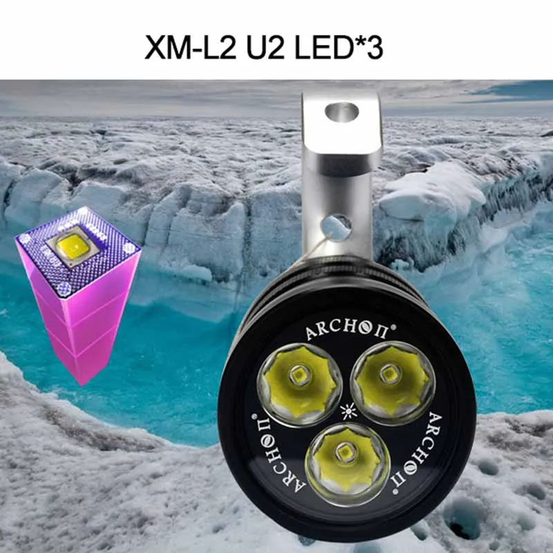 Портативные фонарики карманный фонарик для дайвинга ARCHON WG46 DG40 2000LM 3 * L2 U2