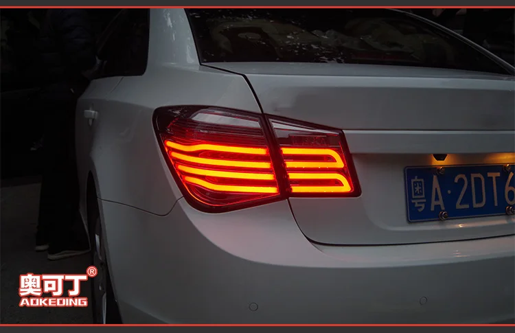 AKD Тюнинг автомобилей задние фонари для Chevrolet Cruze 2009- задние фонари светодиодный DRL ходовые огни Противотуманные фары с ангельскими глазками задняя парковка