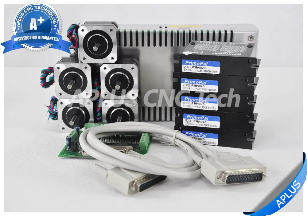 

5-Axis NEMA 17 Stepper Motor 40.0oz-in & Driver PSR4020 & 24V Power Supply Kit