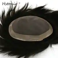 Hstonir Hair Pieces Indian Remy Hair Wigs Man Toupee Hair Mono Lace System Hair Wig H008