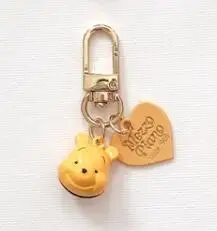 Мультфильм Дональд Дак Маргаритка сердце цвет колокольчики милый брелок для ключей, ювелирные аксессуары Брелки кулон подарки сувениры D-01 - Цвет: E