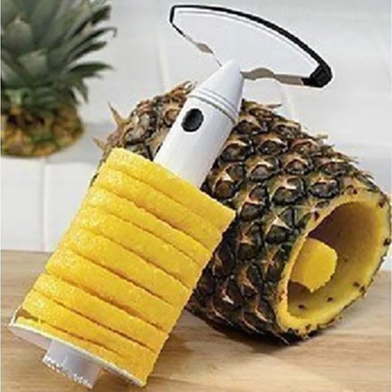 Easy peeled Pineapple Corer Slicer Parer Cutter peel fixture PINEAPPLE