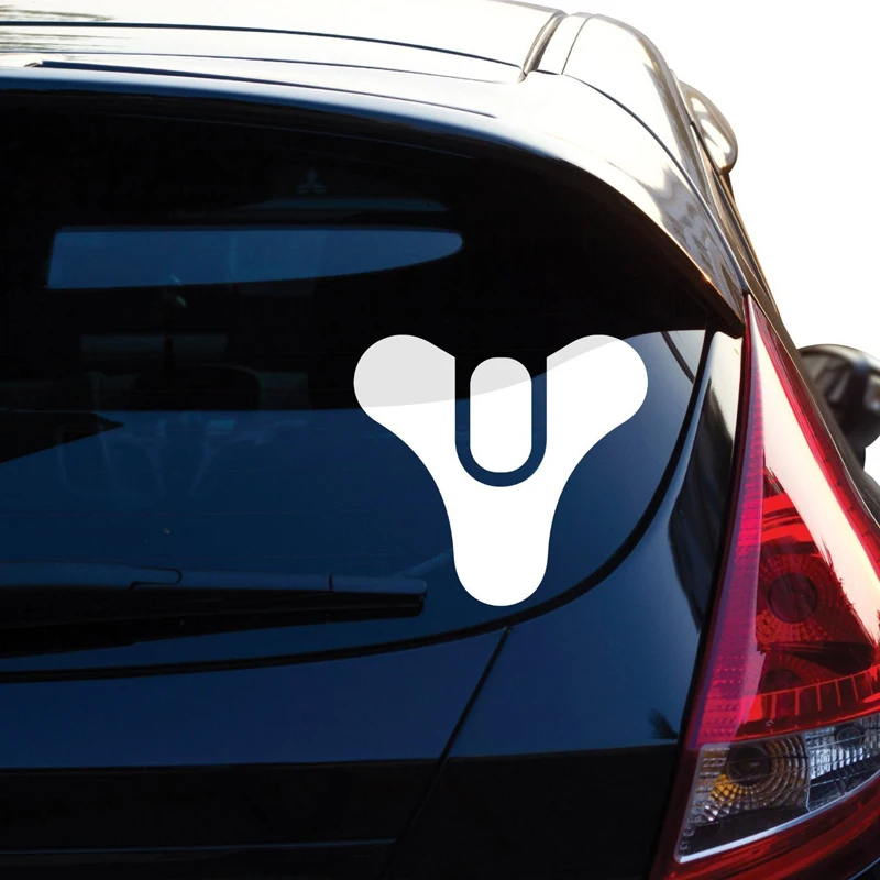 

2pcs Black/White 5"Destiny Note Bumper Sticker Decal Car window Premium Quality White die cut vinyl decal
