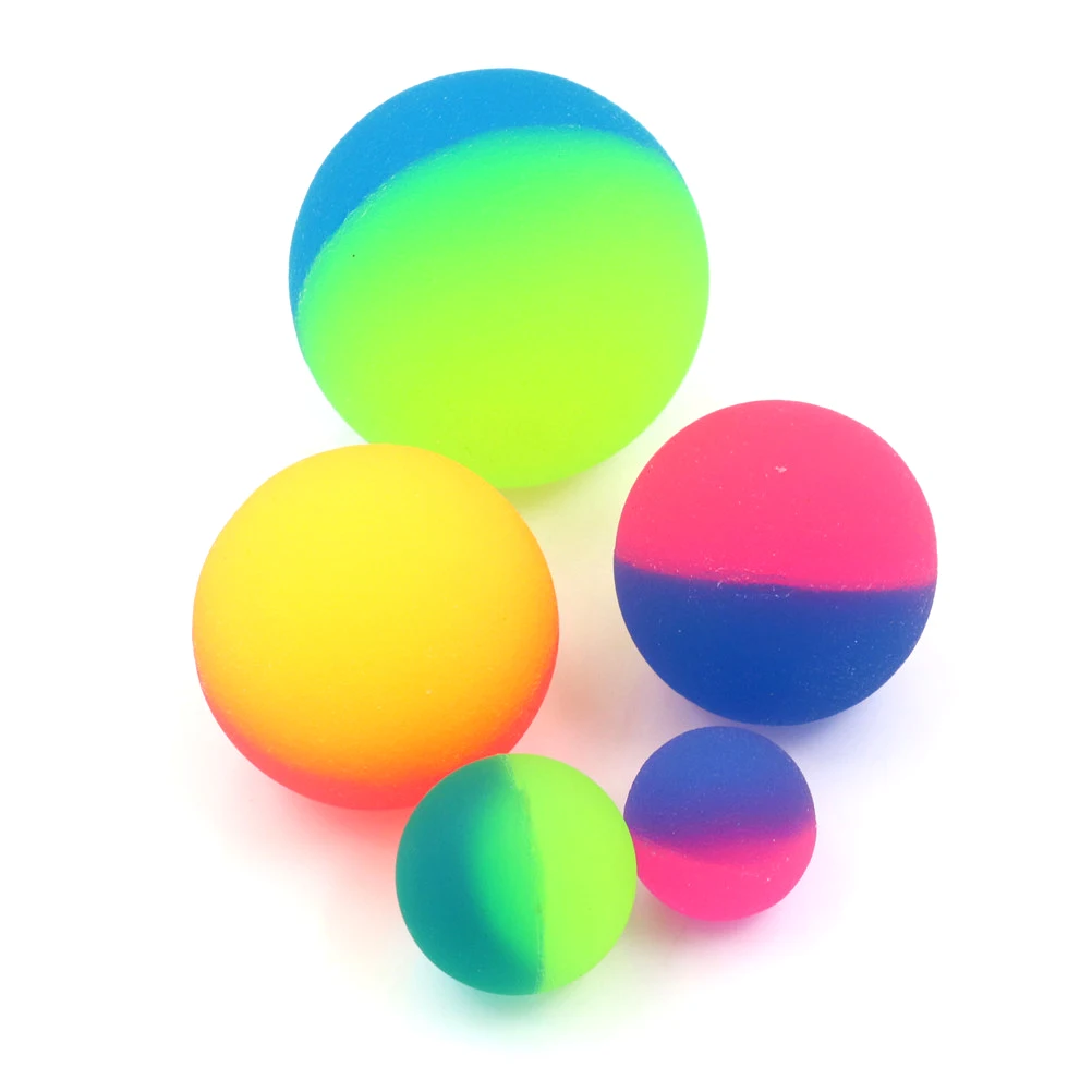 20-55 мм милый светящийся игрушечный шар для детей цветной прыгающий мяч резиновые игрушки детские спортивные игры эластичные прыгающие шары