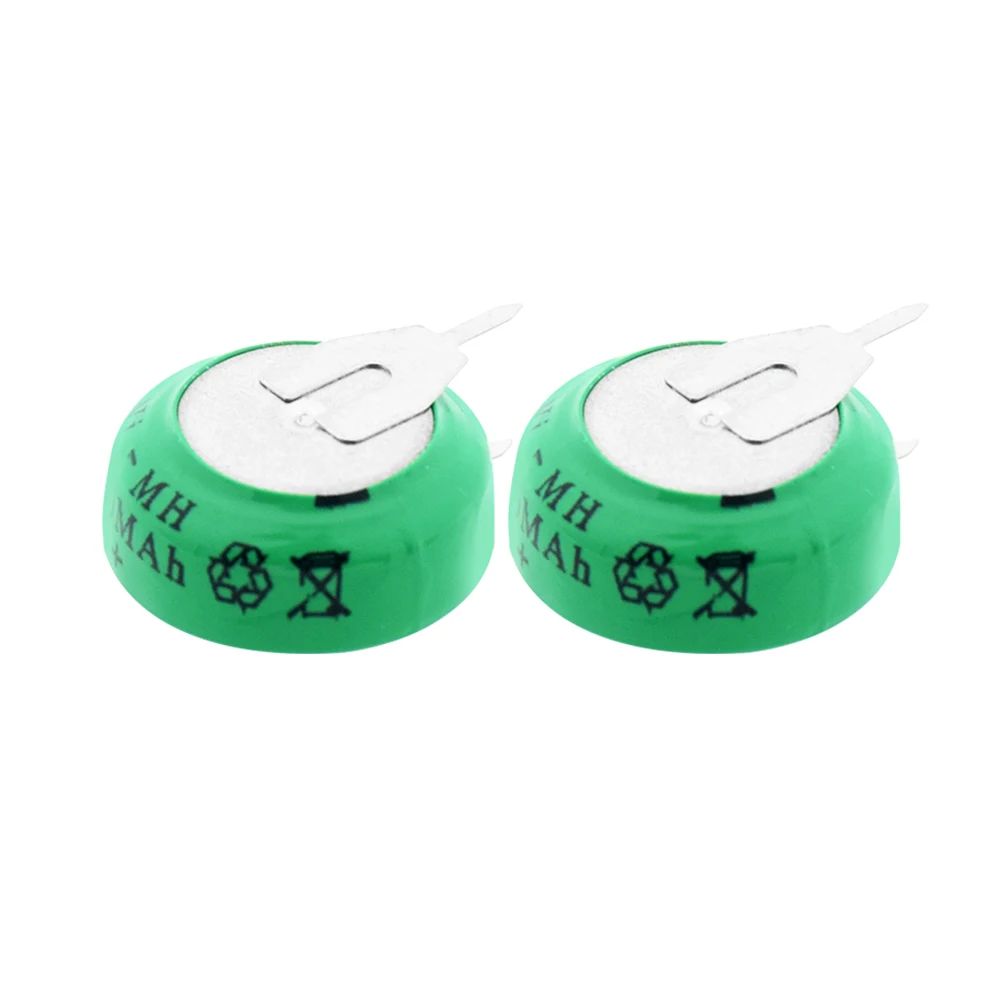 

1-10PCS 1.2V 80mAh Ni-MH Ni MH 80H Rechargeable Button Batteries Coin Cells For Electric Toys Car Audio Motherboard Taxi Meters