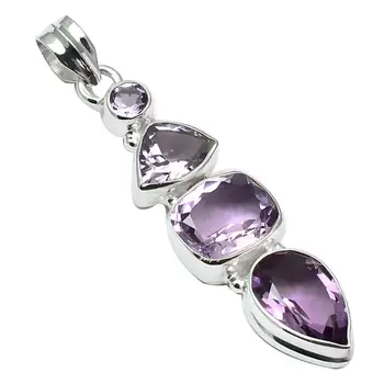 

Nature Amethyst Pendant 925 Sterling Silver, 56 mm, MHBAP5623