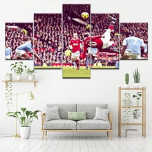 Canvas Painting Wayne Rooney overhead kick 5 Pieces Wall Art Painting Modular Sport Wallpapers Poster Print Home Decor Canvas Painting Wayne Rooney overhead kick 5 Pieces Wall Art Painting Modular Sport Wallpapers Poster Print Home Decor