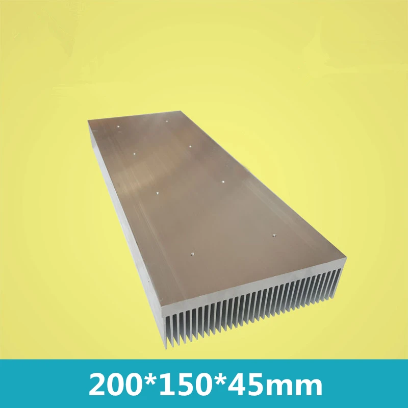 

200*150*45mm For LED/computer/MOS chips/power tube/amplifier Aluminium alloy thermal heat sink radiator heatsink Fin dentate