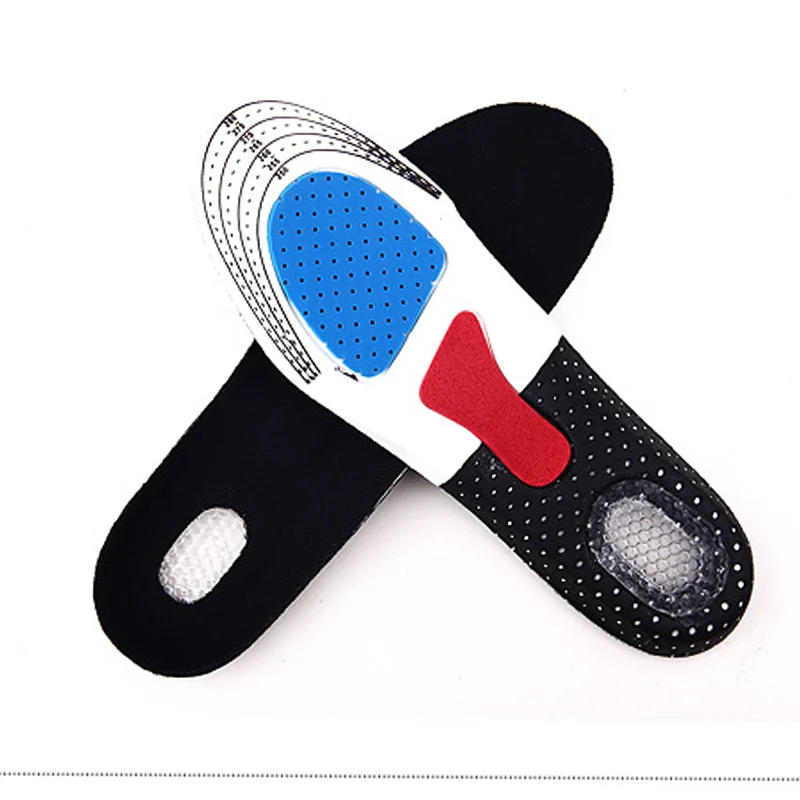 Sport Running Silicone Gel Insoles for feet Man Women for shoes sole orthopedic pad Massaging Shock Absorption arch support