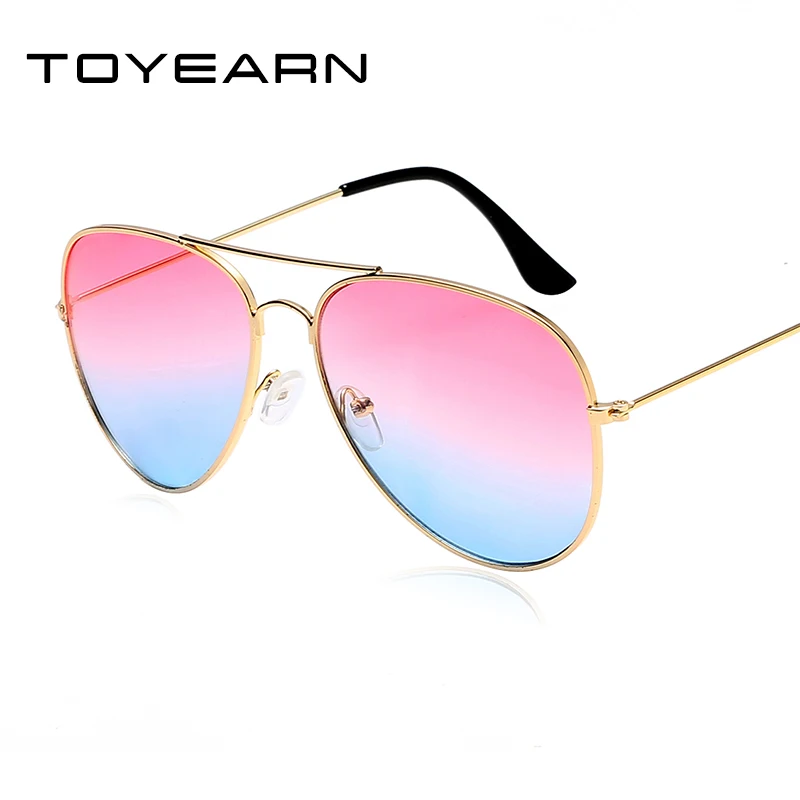 

TOYEARN Vintage Men's Pilot Sunglasses Women Classic Brand Designer Gradient Ocean lens Sun Glasses Female UV400 Oculos de sol