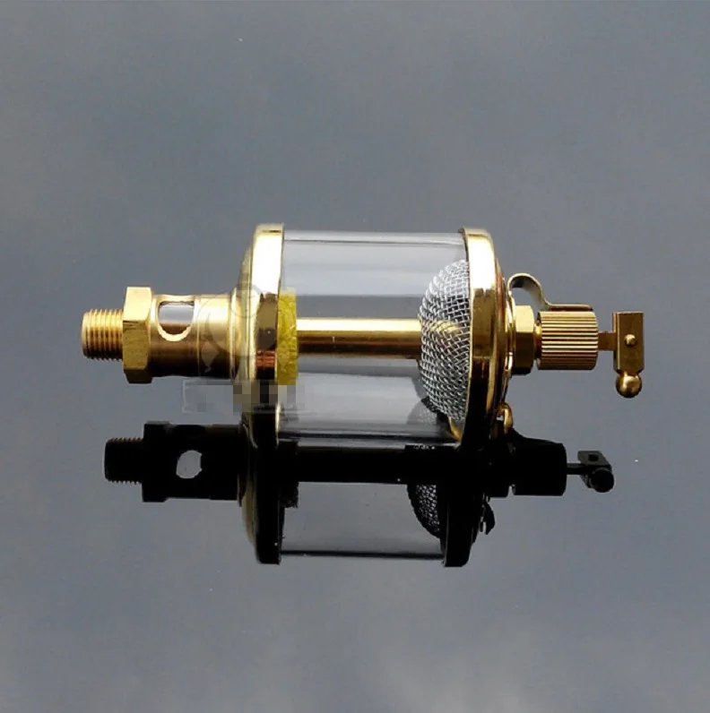 1/8" BSP Male x 2" Outer Diameter Brass Sight Gravity Drip Feed Oiler