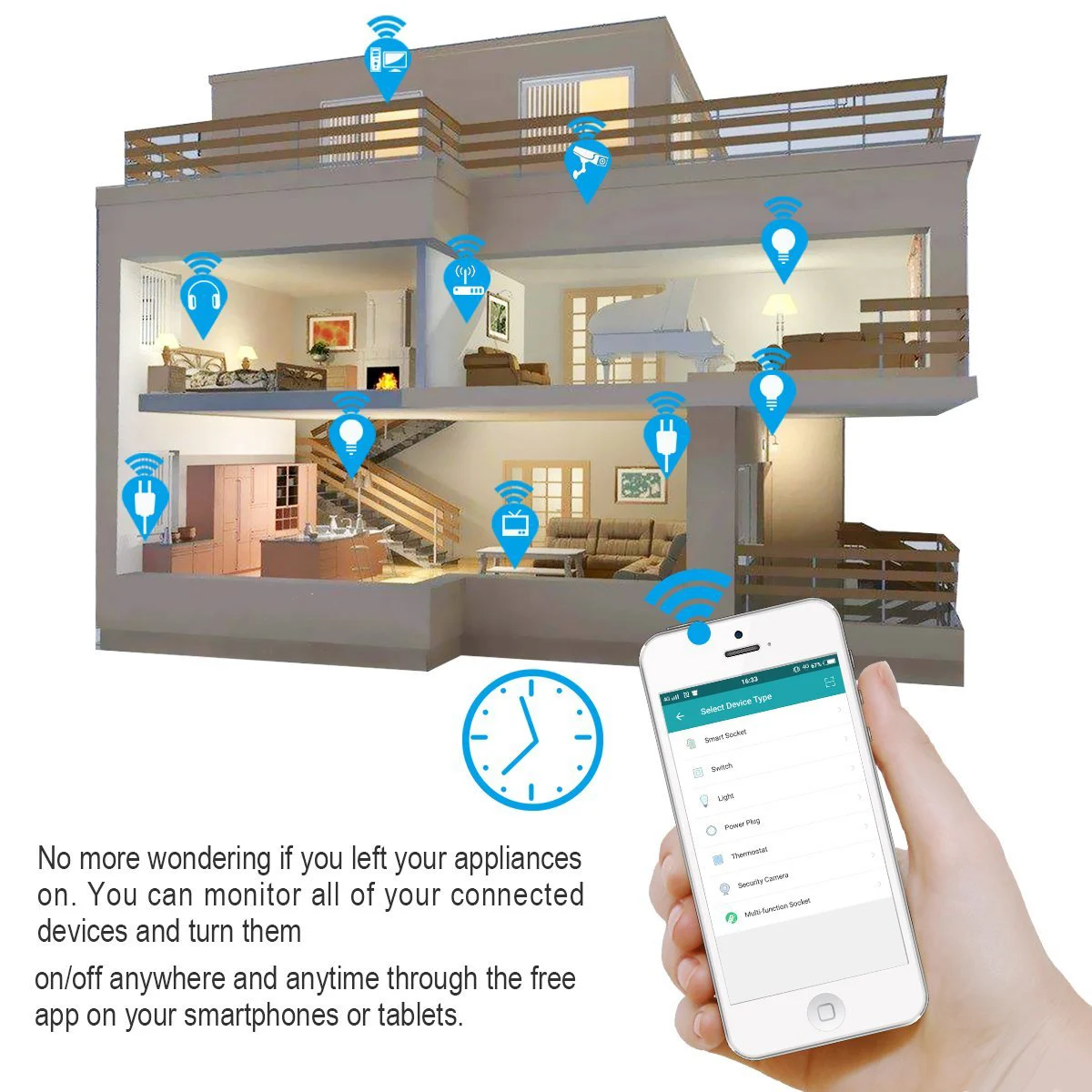 Умная розетка Wi Fi Smart Plug 2 usb порта зарядного устройства таймер питания управление