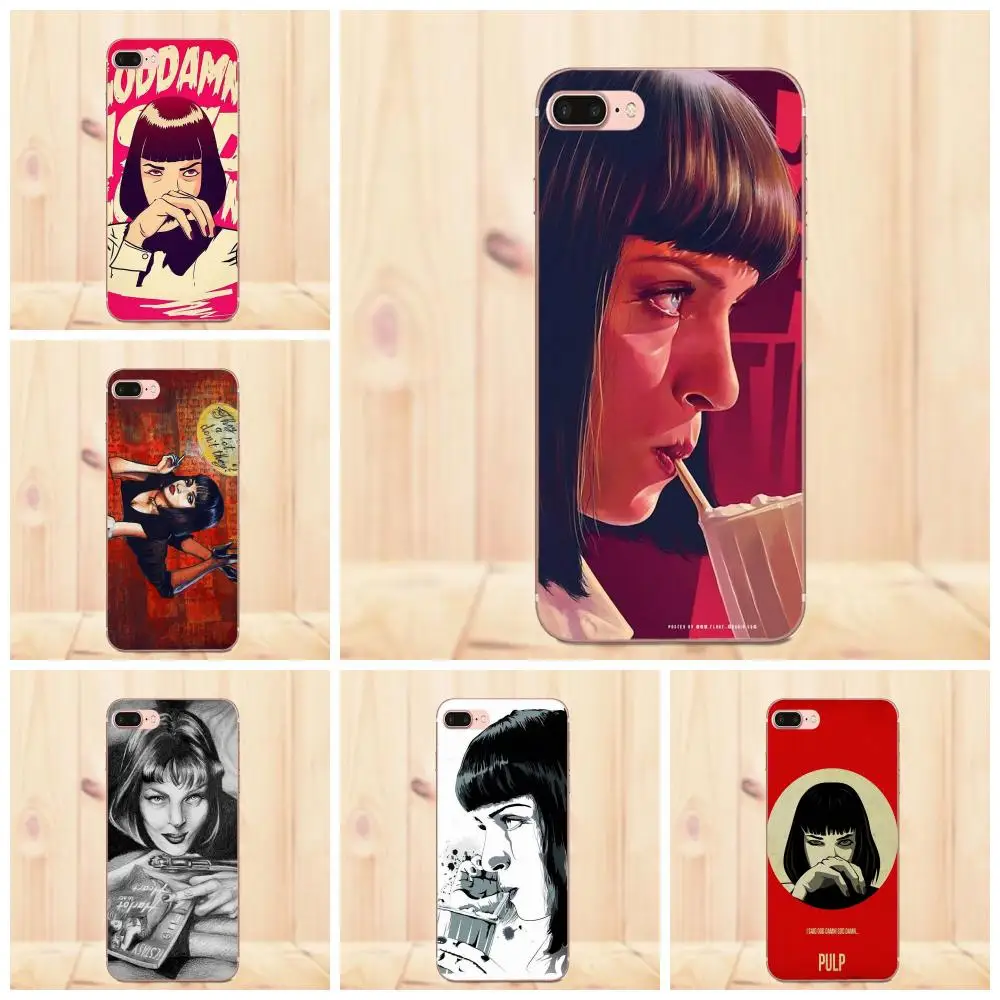 

Mia Wallace Pulp Fiction Soft Silicone TPU Transparent Cell Phone Case For Xiaomi Redmi Note 2 3 3S 4 4A 4X 5 5A 6 6A Pro Plus