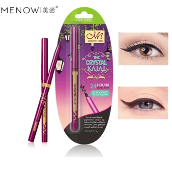 

Menow eye makeup eyeliner gel waterproof long lasting black coffee eyeliner pencil soft matte solid eye liner MN066