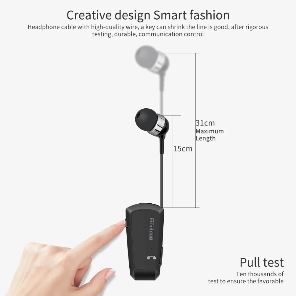 Беспроводная деловая Bluetooth гарнитура Fineblue F990 спортивные наушники с