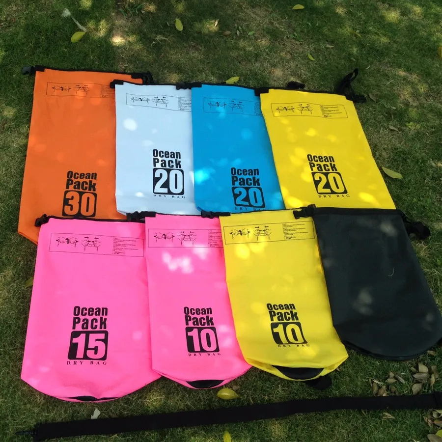 2016 Outdoor Drifting Waterproof Bags 10L Beach Bucket PVC Tarpaulin Barrel Pouch Sack Kayaking Dry H109 Free Shipping (5)