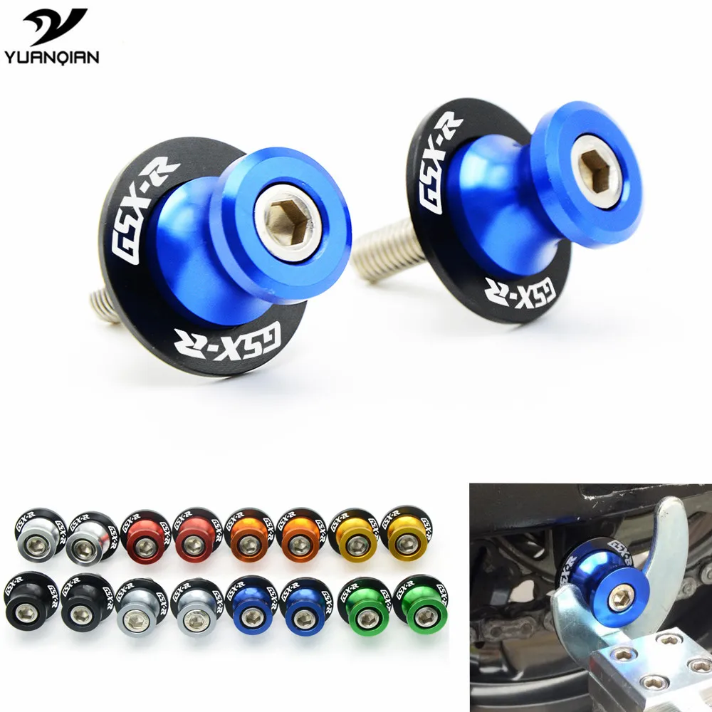 

GSXR Logo Motorcycel Accessories Swingarm Sliders Spools For Suzuki GSX-R GSXR 600 750 1000 1300 GSX-S1000 GSX650F Free Shipping
