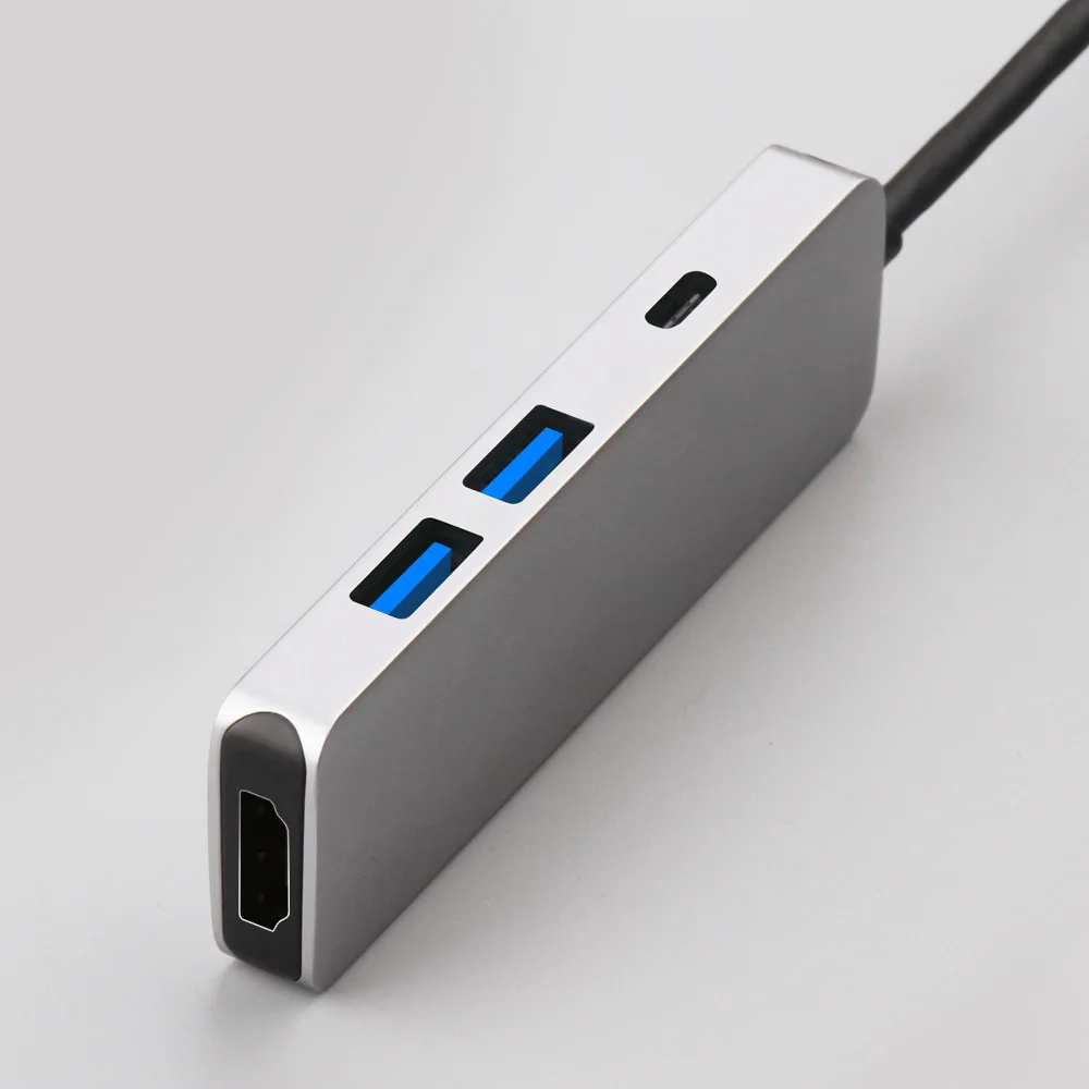 BINFUL Тип usb C 3,1 4 К USB адаптер, многопортовый док HDMI/3,0/2,0/60 Вт