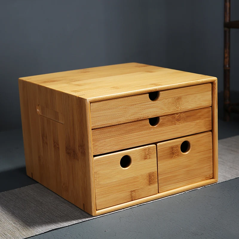 

Jia-gui luo Korean multi-purpose bamboo and wood tea box, spice and debris, exquisite collection locker
