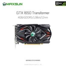 Оригинальная видеокарта MAXSUN Nvidia GeForce GTX 1650 трансформер 4G для игр 1485 МГц GDDR5 DP HDMI DVI карта