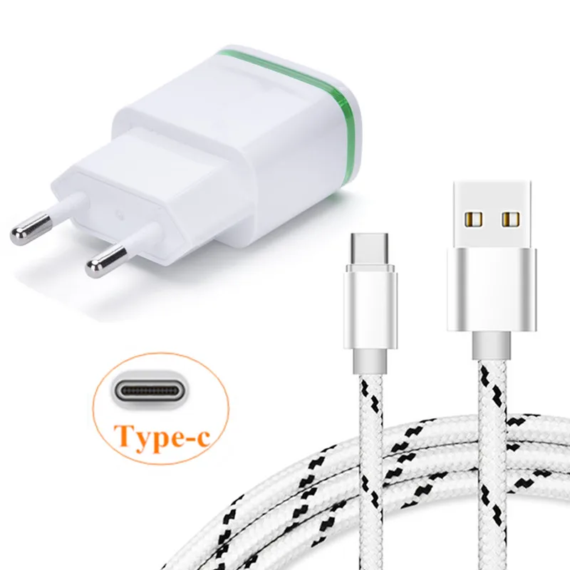 Портативное зарядное устройство USB для путешествий или кабель 1 м type c Samsung a3 a5 a7 2017