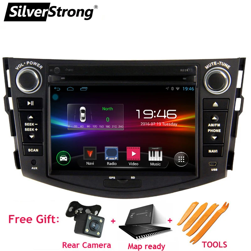 

SilverStrong Android8.1 2Din Car DVD for TOYOTA RAV4 2006-2011 with Car Radio GPS Navigation SWC bluetooth WIFI DVR OBD Torque