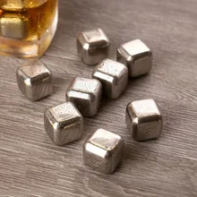Кубик Виски камни 27 мм 304 нержавеющая сталь с зажимом рок вино вкус пиво ледяной камень бар