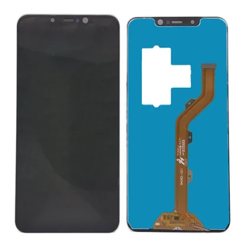 Перейти на Алиэкспресс и купить Для Tecno Spark 3 Pro KB8 ЖК-дисплей с сенсорной панелью экран дигитайзер стекло комбо сборка запасные части 6,2 дюймов черный