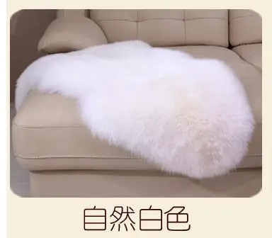 LIU настоящий натуральный шерстяной ковер из овчины, шерстяной ковер для спальни, прикроватное одеяло, роскошное пальто из овечьей шерсти, мягкий коврик для дивана - Цвет: as picture