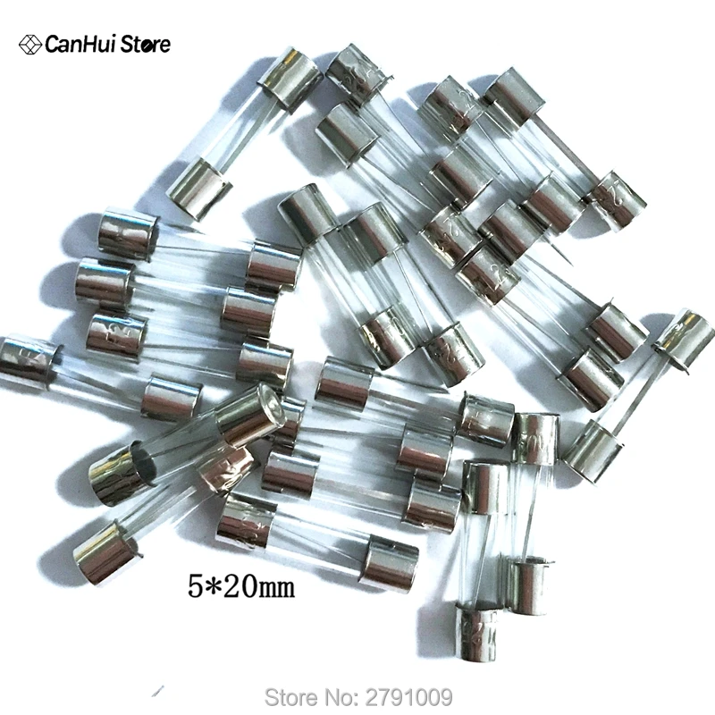 50PCS/LOT 10 Kinds 5x20mm Fast Glass Fuse Kit 0.2A 0.5A 1A 2A 3A 5A 6A 8A 10A 15A /250V