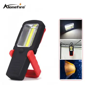 

AloneFire C025 COB LED Flashlight 1 Mode Torch Light Handle Work Flashlight Torch With Magnet and Hook USE 3*AAA Battery